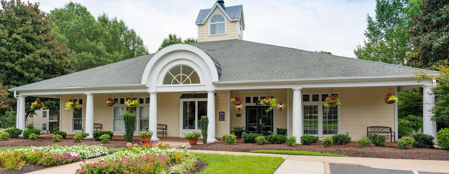 a house with a large front yard