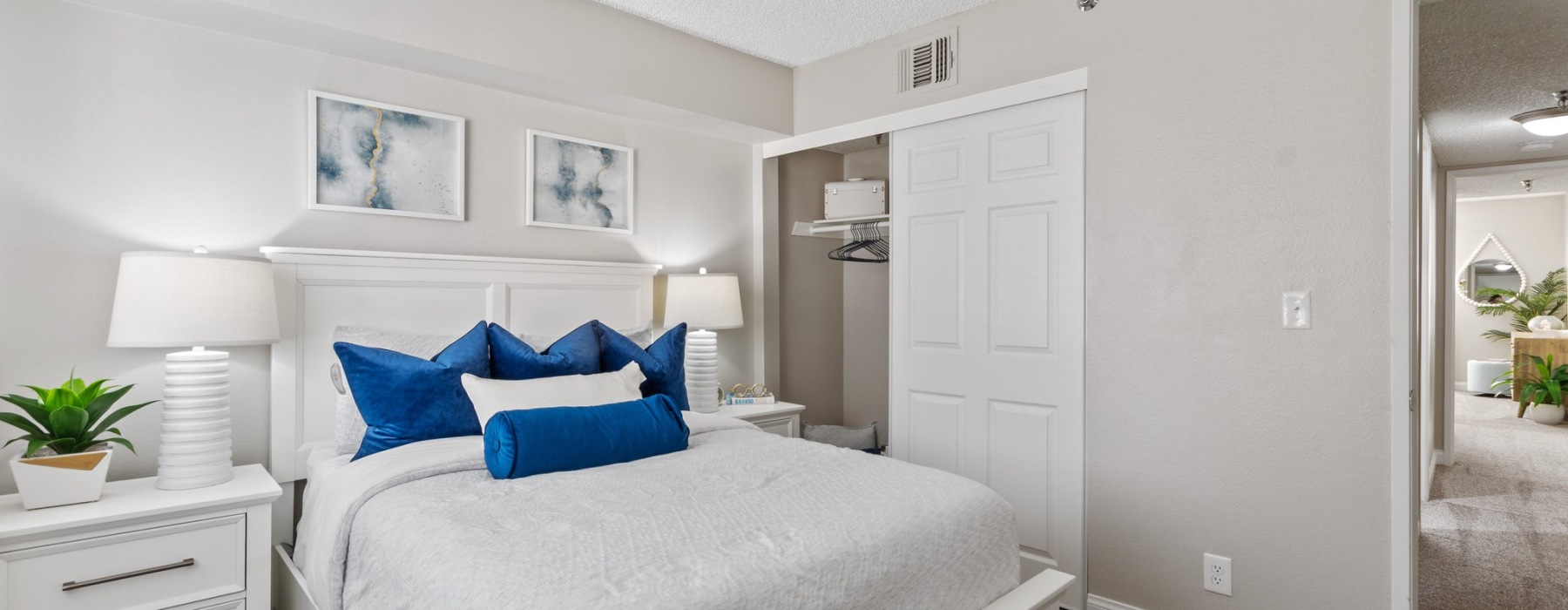 Bedroom with lots of natural light