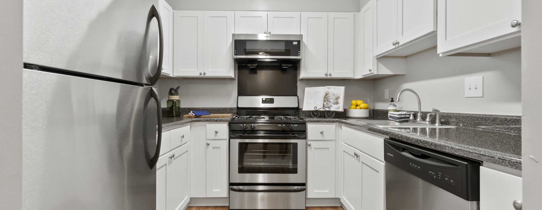 Renovated kitchens and stainless appliances