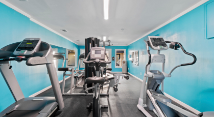 Fully equipped Fitness center with treadmills 