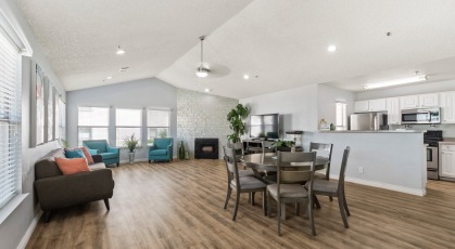 Clubhouse with seating area