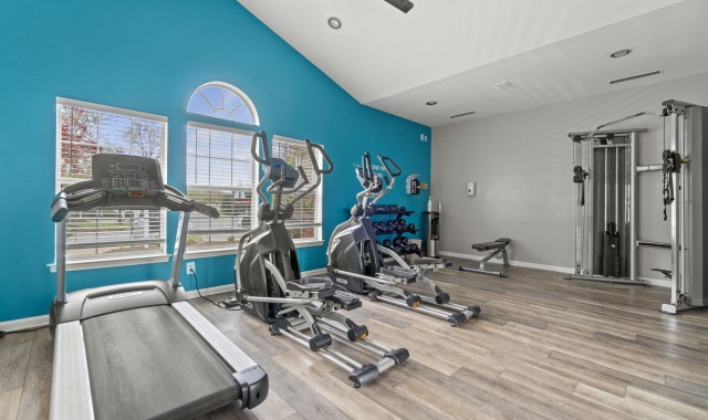 Fully equipped fitness center 
