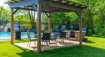 Gazebo and grilling station