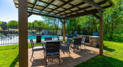 Gazebo and grilling station