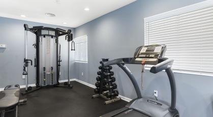 Fully equipped fitness center