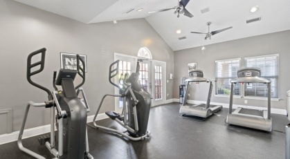 Fitness center with a variety of cardio and weight machines