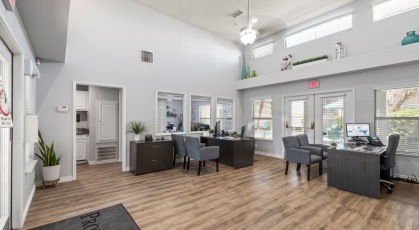 Leasing office and clubhouse