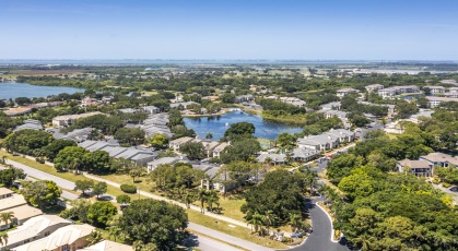 Aerial view of community