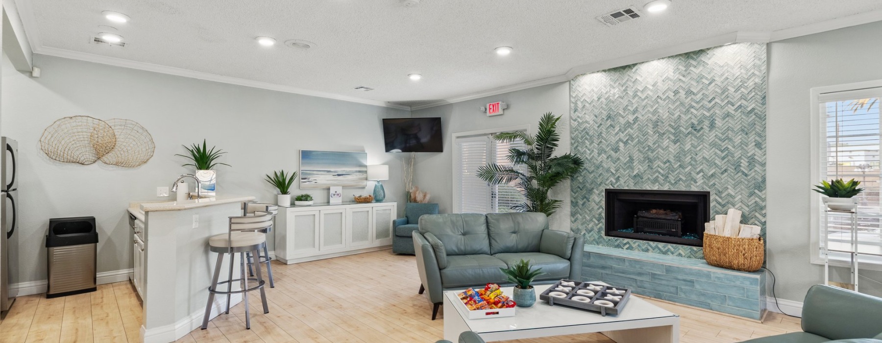Clubhouse with fully equipped kitchen