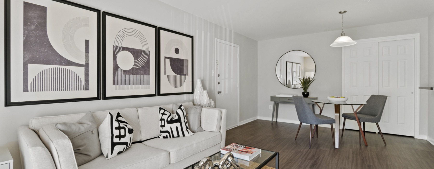 Living room with plenty of natural light 