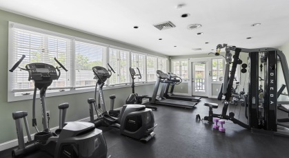 Fitness center with a variety of cardio and weight machines