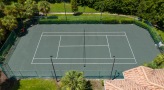 Tennis court near walking trail
