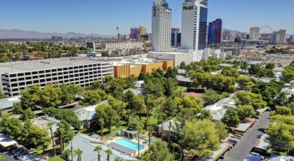 Aerial view of Rancho Mirage, adjacent to the Palms Casino
