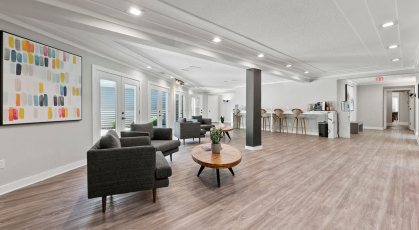 Resident lounge and leasing office