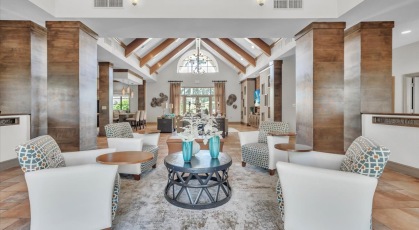 Clubhouse social seating area