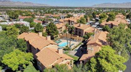 Aerial view of  pool & community