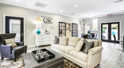 Clubhouse social seating area