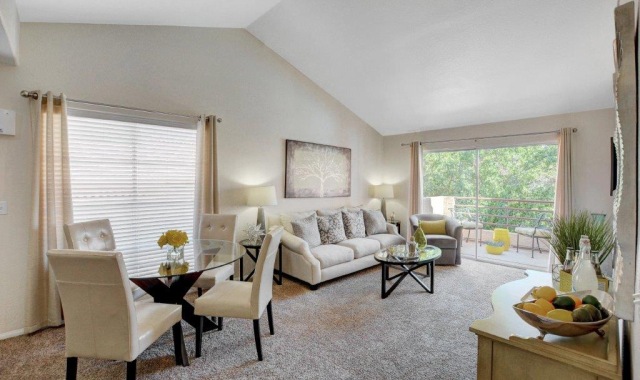 Luxury apartment homes with beautifully renovated kitchens, vaulted ceilings, patios, attached garages and so much more!