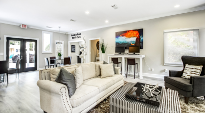 Clubhouse social seating area