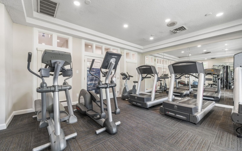 Fully-equipped strength/fitness center
