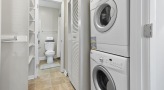 Washer and dryer included and laundry closet for extra storage
