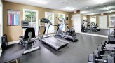 Fitness center with cardio equipment and free weights