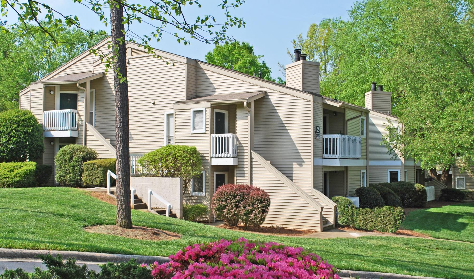 a house with a large front yard