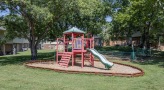 Playground with slides and climbing equipment