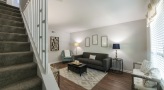 Living room with an open concept layout