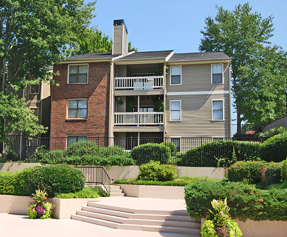 a house with a large front yard