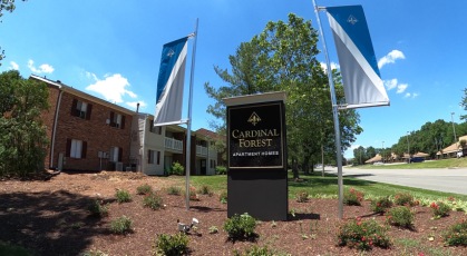 Cardinal Forest community signage