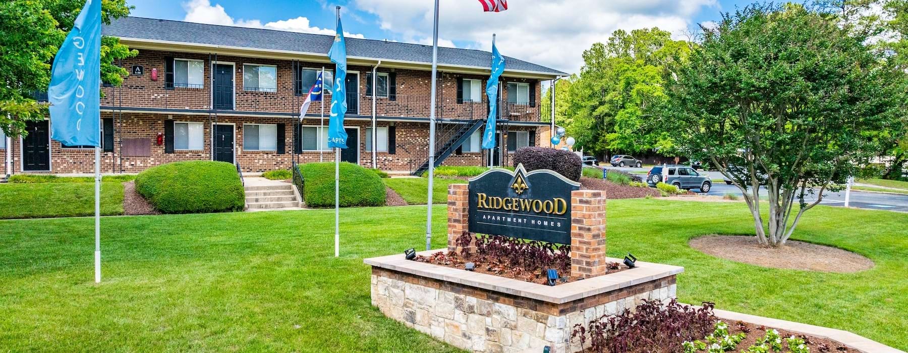 Ridgewood sign in front of property