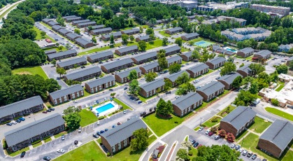 Aerial View of Duke Manor