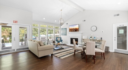 Clubhouse social seating area