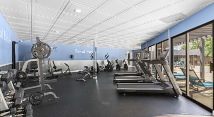 Access to Royal Park Fitness center with cardio machines and weights