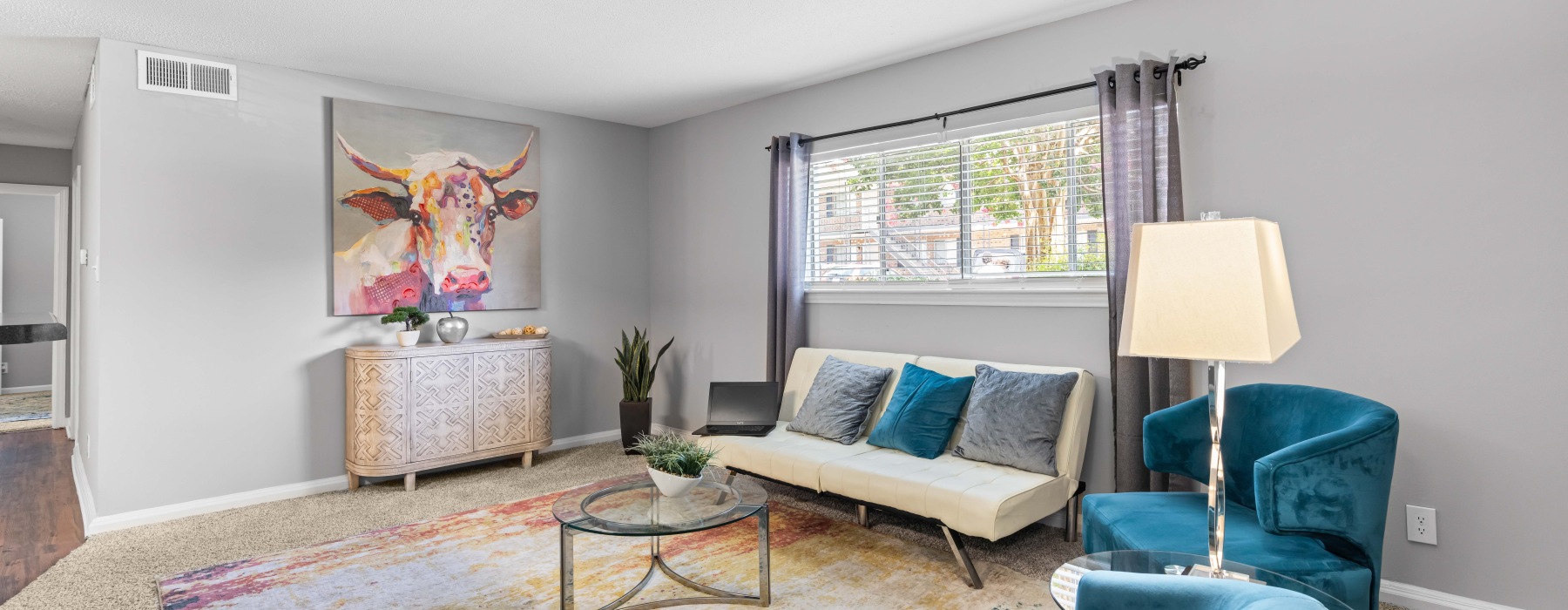Open-Space Living Area With Natural Lighting