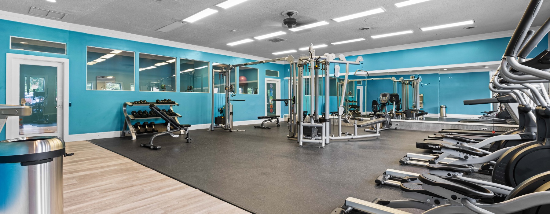 Fully equipped fitness center