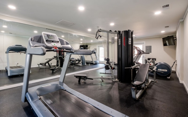 Fully-equipped strength/fitness center