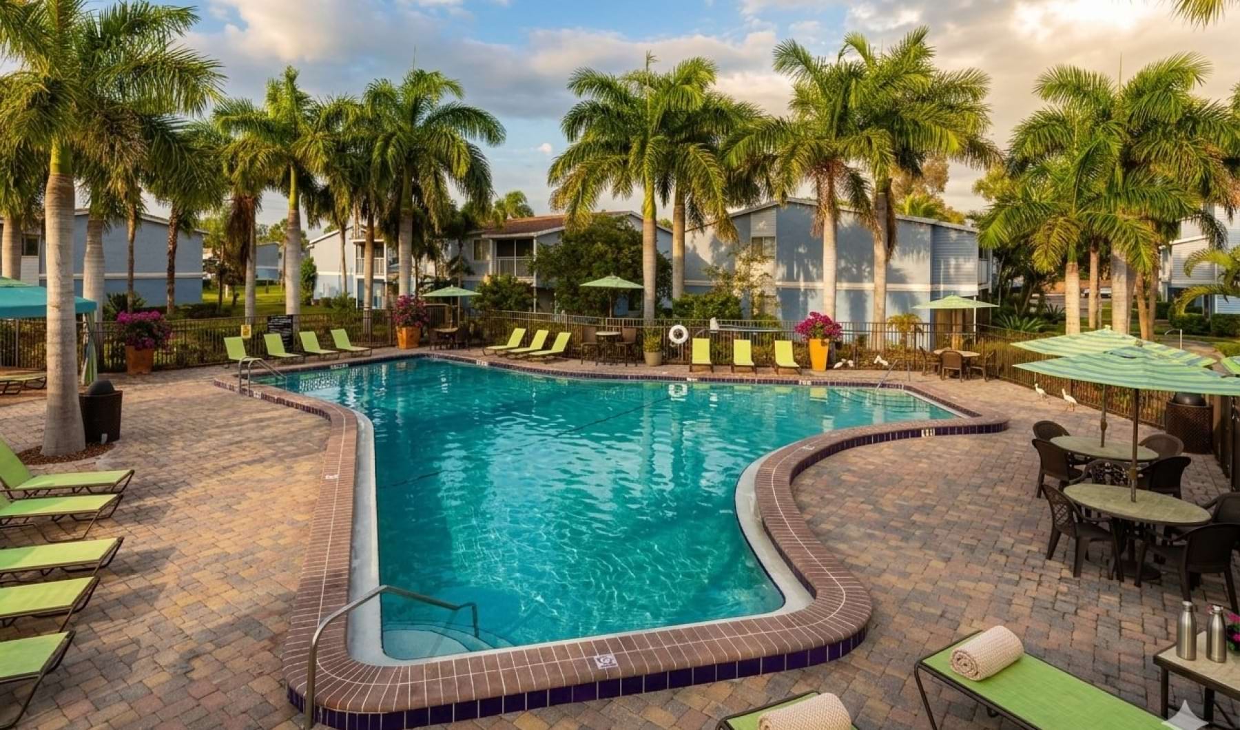 Resort-style swimming pool
