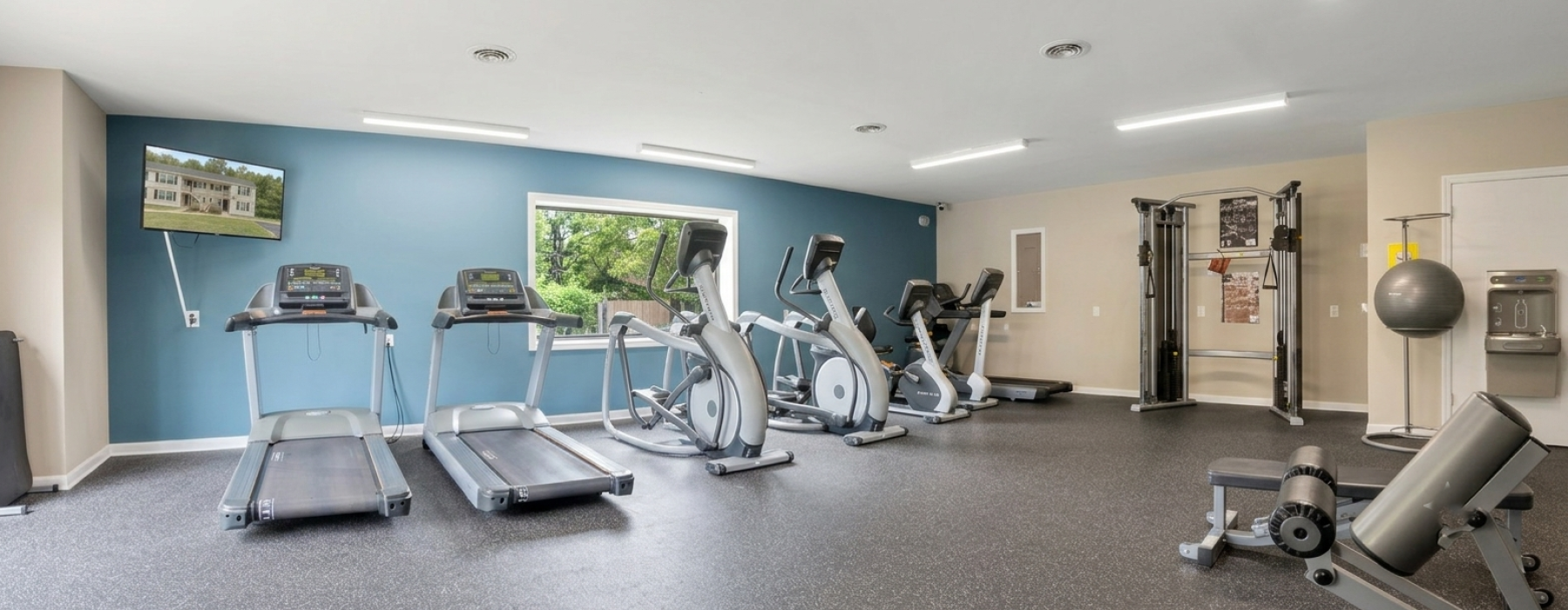 Fully equipped fitness center