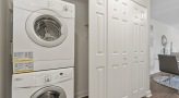 Washer and dryer included and laundry closet for extra storage