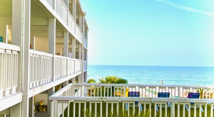 Open rooftop view of the ocean