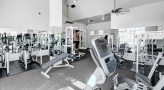 Fitness center with cardio and strength machines