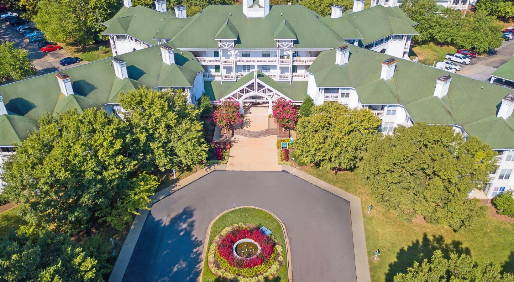 Old Buckingham Station aerial view