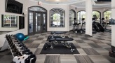 Fitness center with cardio equipment and free weights