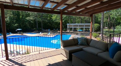 Sky lounge at St. John's Wood over looking pool