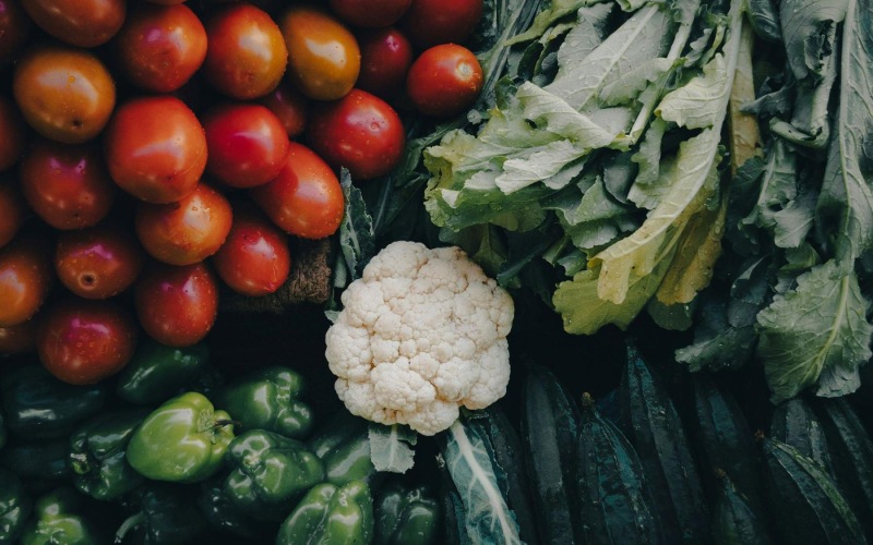a group of different kinds of vegetables