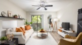 Living room with balcony access