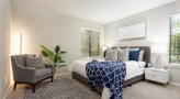 Bedroom with lots of natural light