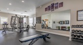 Fitness center with cardio and strength training equipment